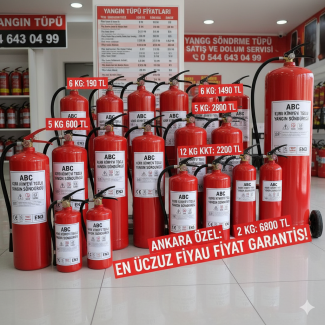 Yangın tüpü ücreti ne kadar?